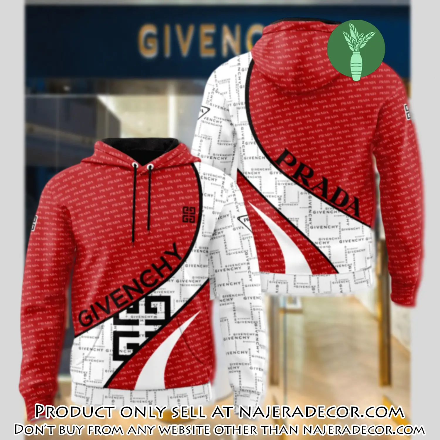 Givenchy prada unisex hoodie luxury brand gifts  jh2288 njr2601120